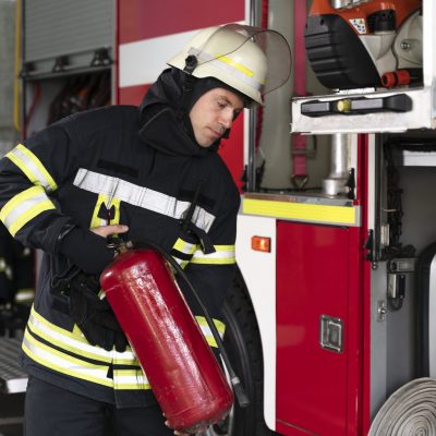 male-firefighter-station-equipped-with-suit-safety-helmet male-firefighter-station-equipped-with-suit-safety-helmet